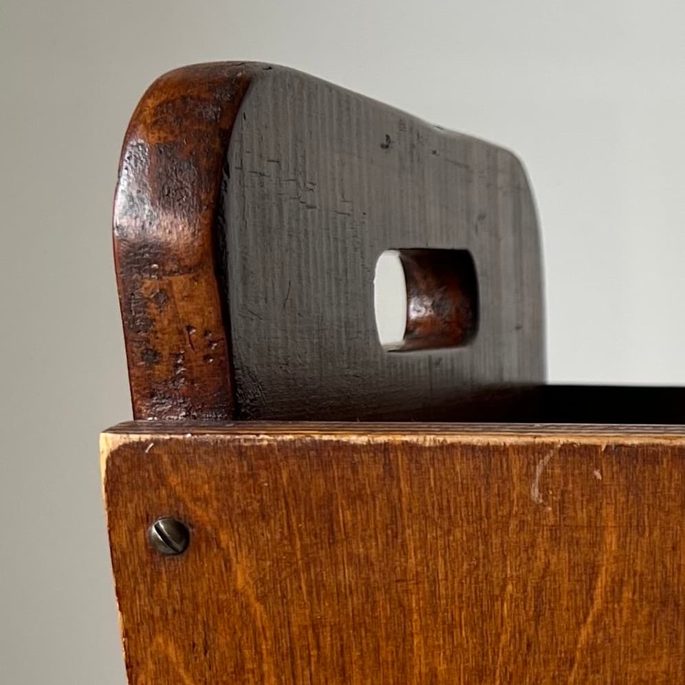 Mid-Century Style Wooden Magazine Rack detail 4