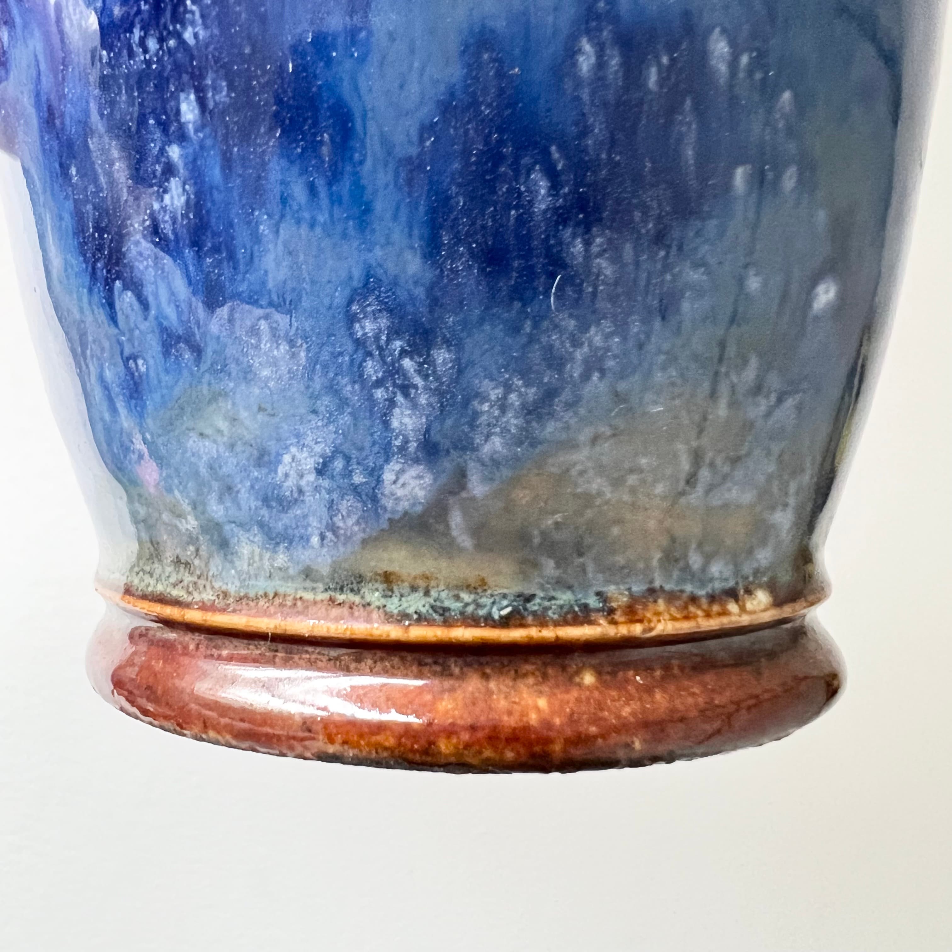 Antique Royal Doulton Lambeth Drip Glaze Vase detail 5