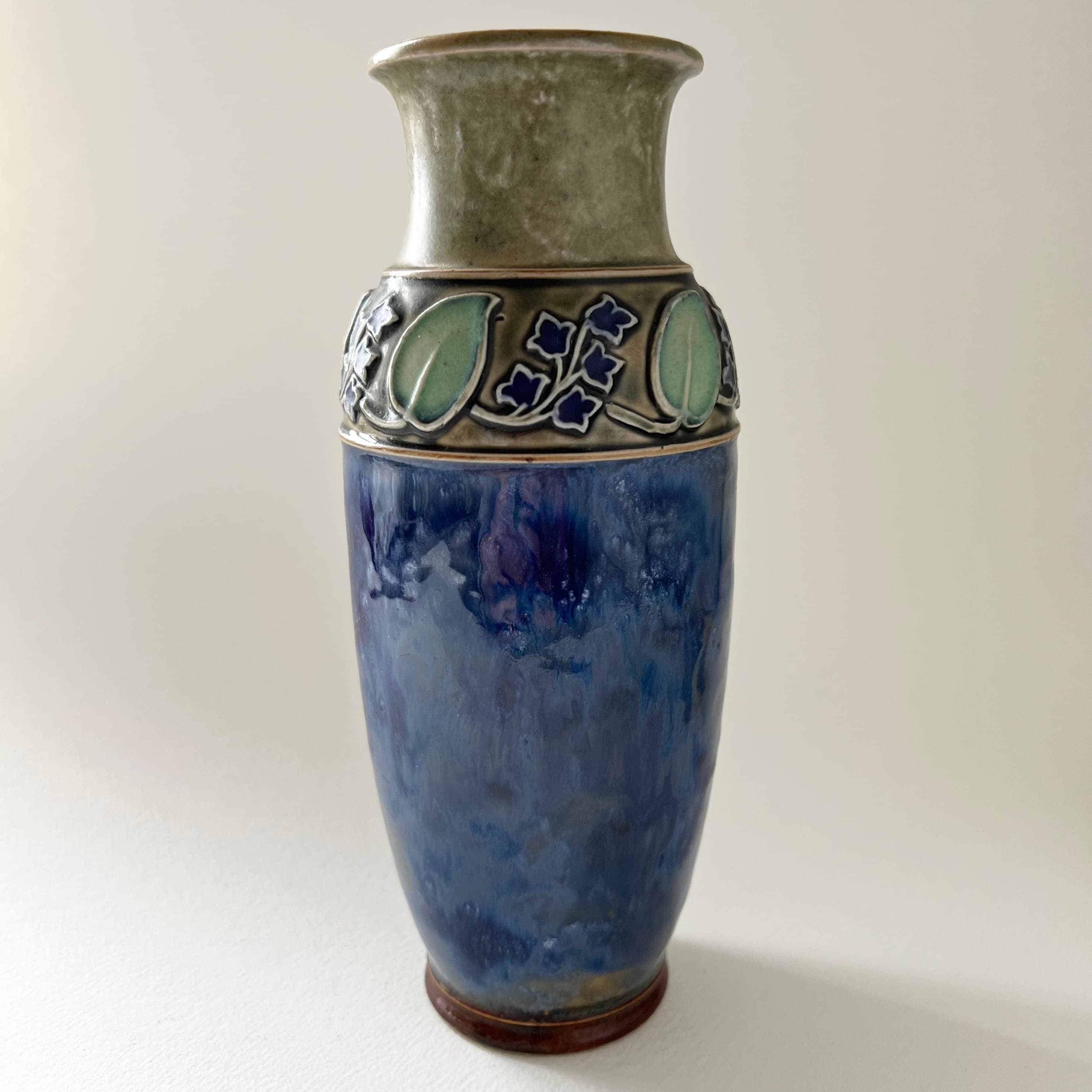 Antique Royal Doulton Lambeth Drip Glaze Vase