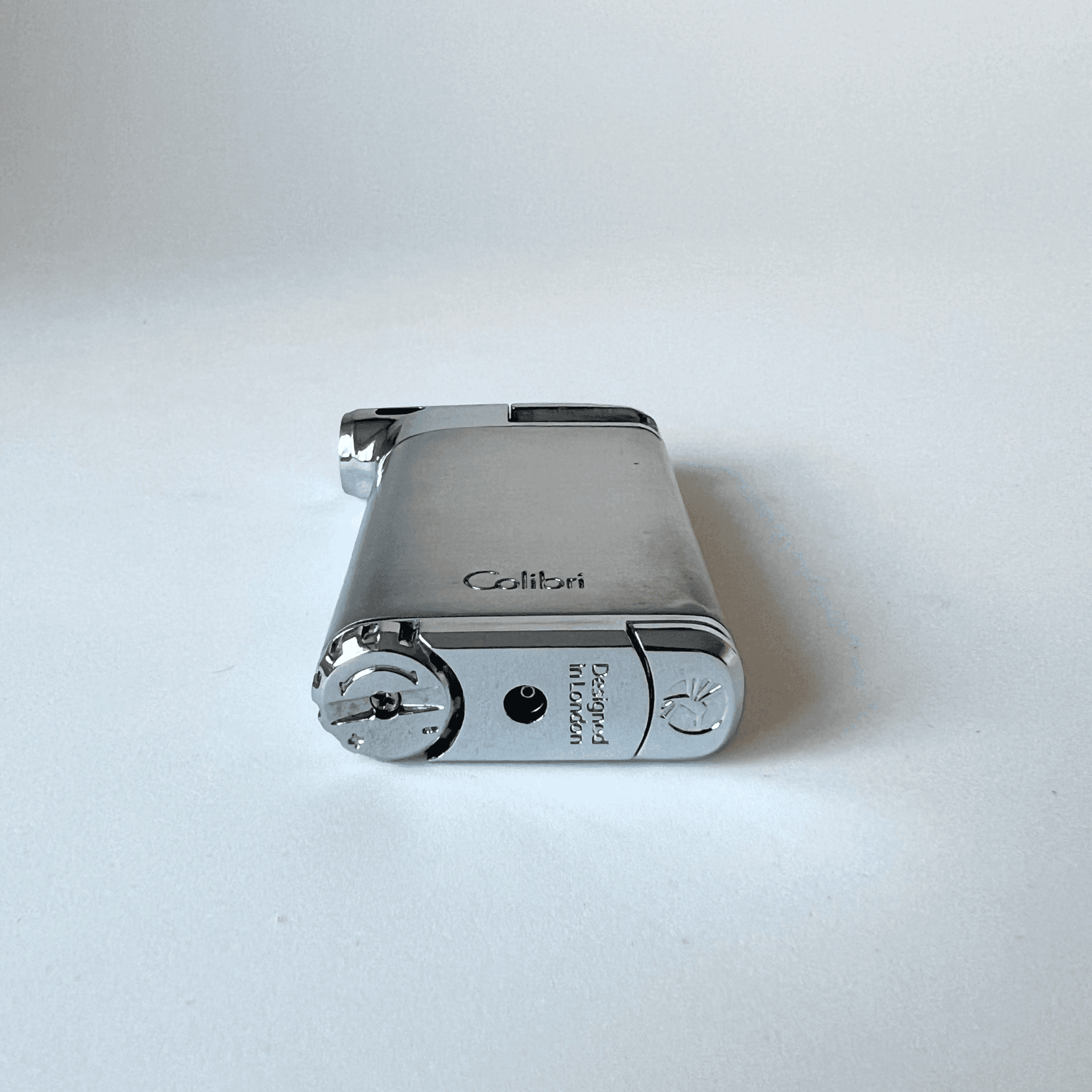Vintage Chrome Colibri Butane Lighter with Original Box detail 5