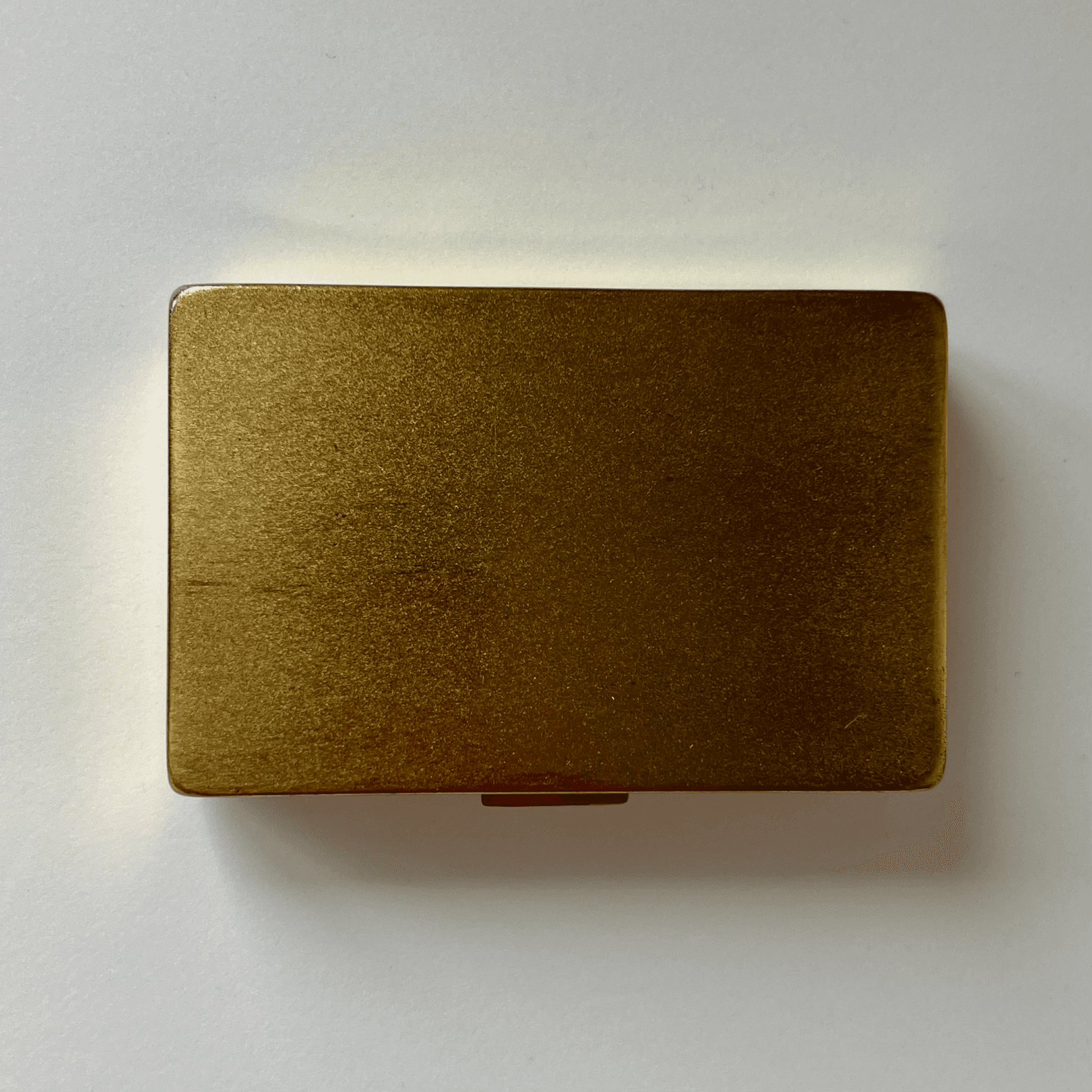 Vintage Clover Musical Powder Compact Gold Tone Vanity Case detail 10