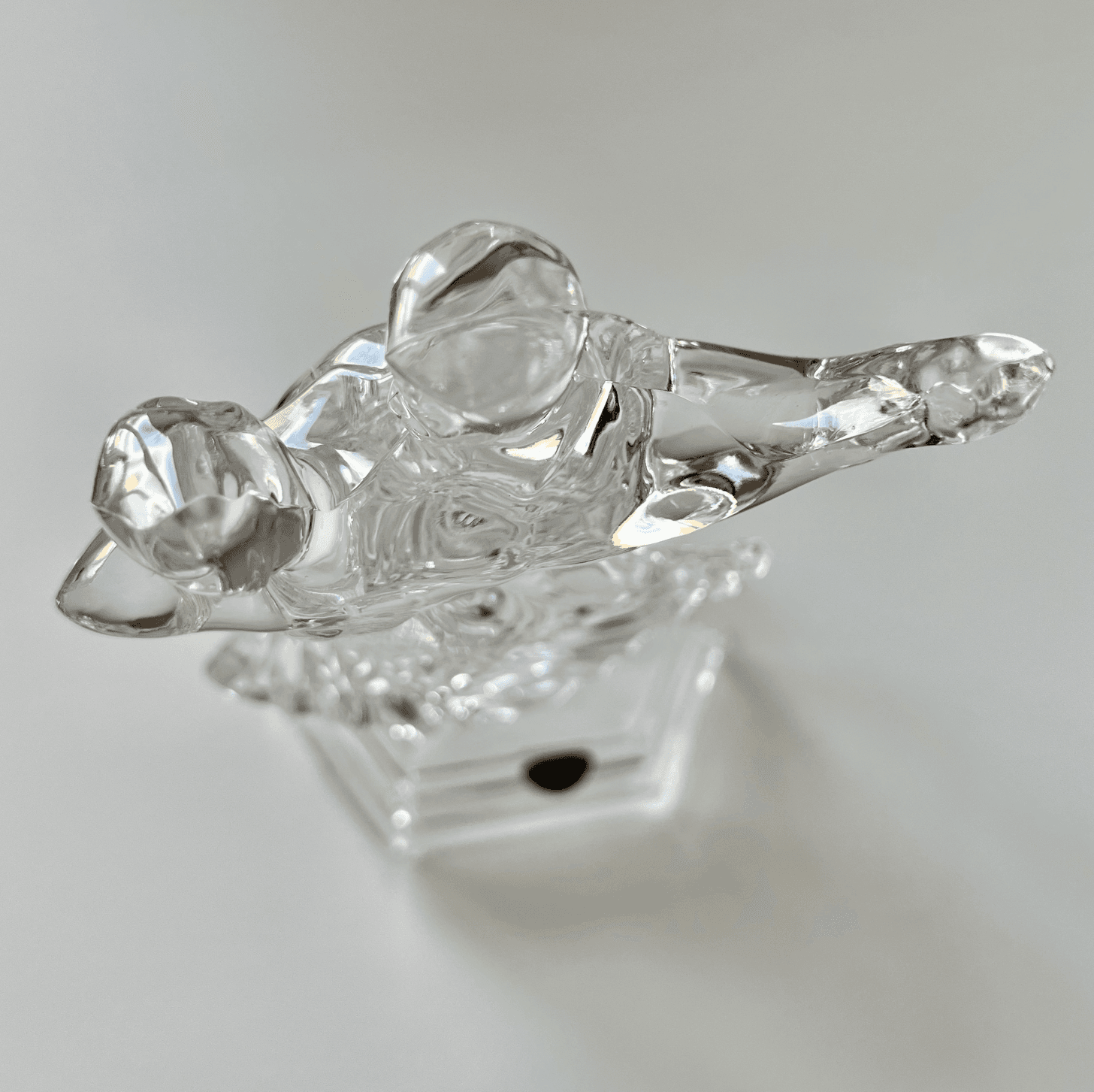 Vintage Italian Lead Crystal Ballroom Dancers Sculpture detail 3