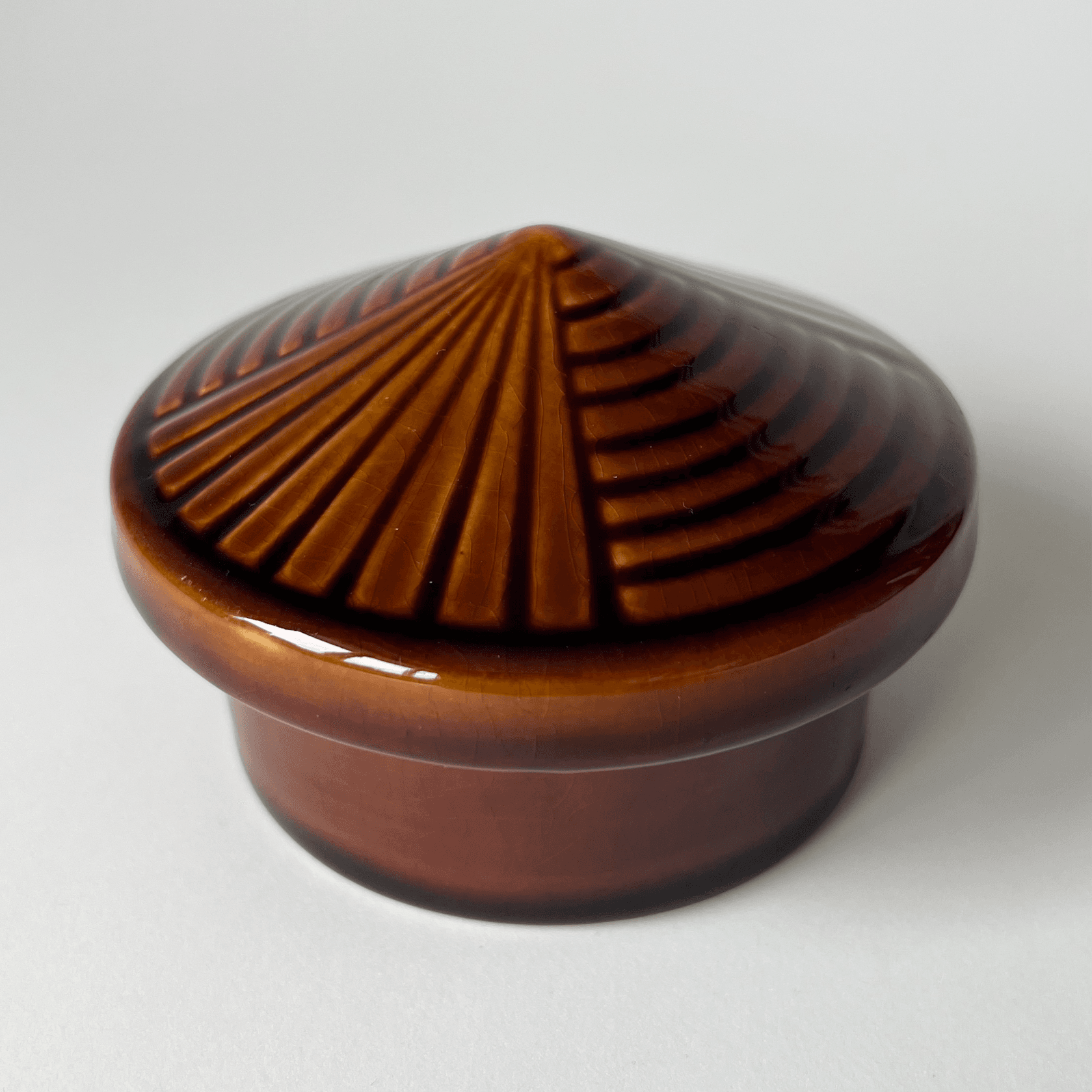 Vintage Tiko Brown Ceramic Coffee Set detail 6