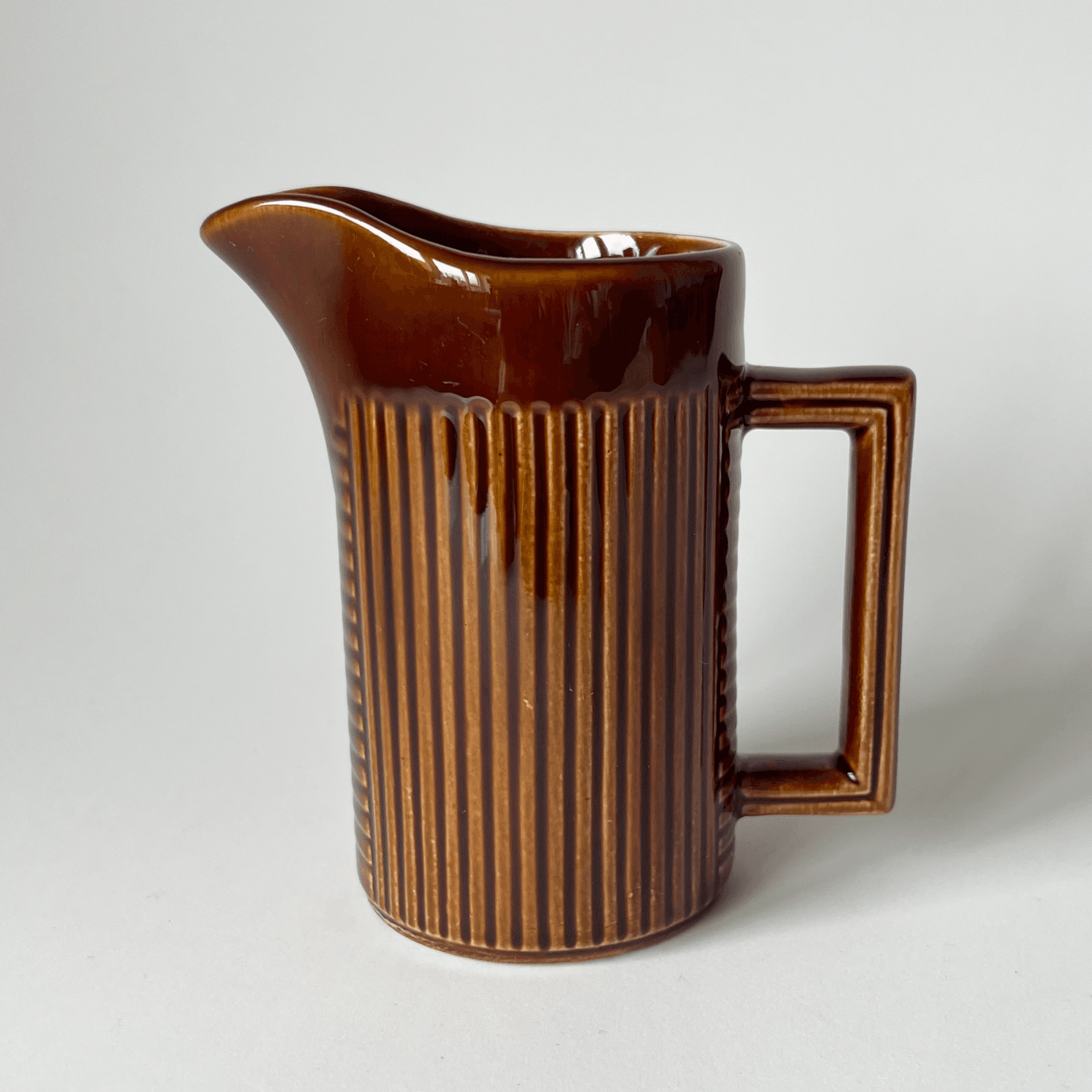 Vintage Tiko Brown Ceramic Coffee Set detail 7